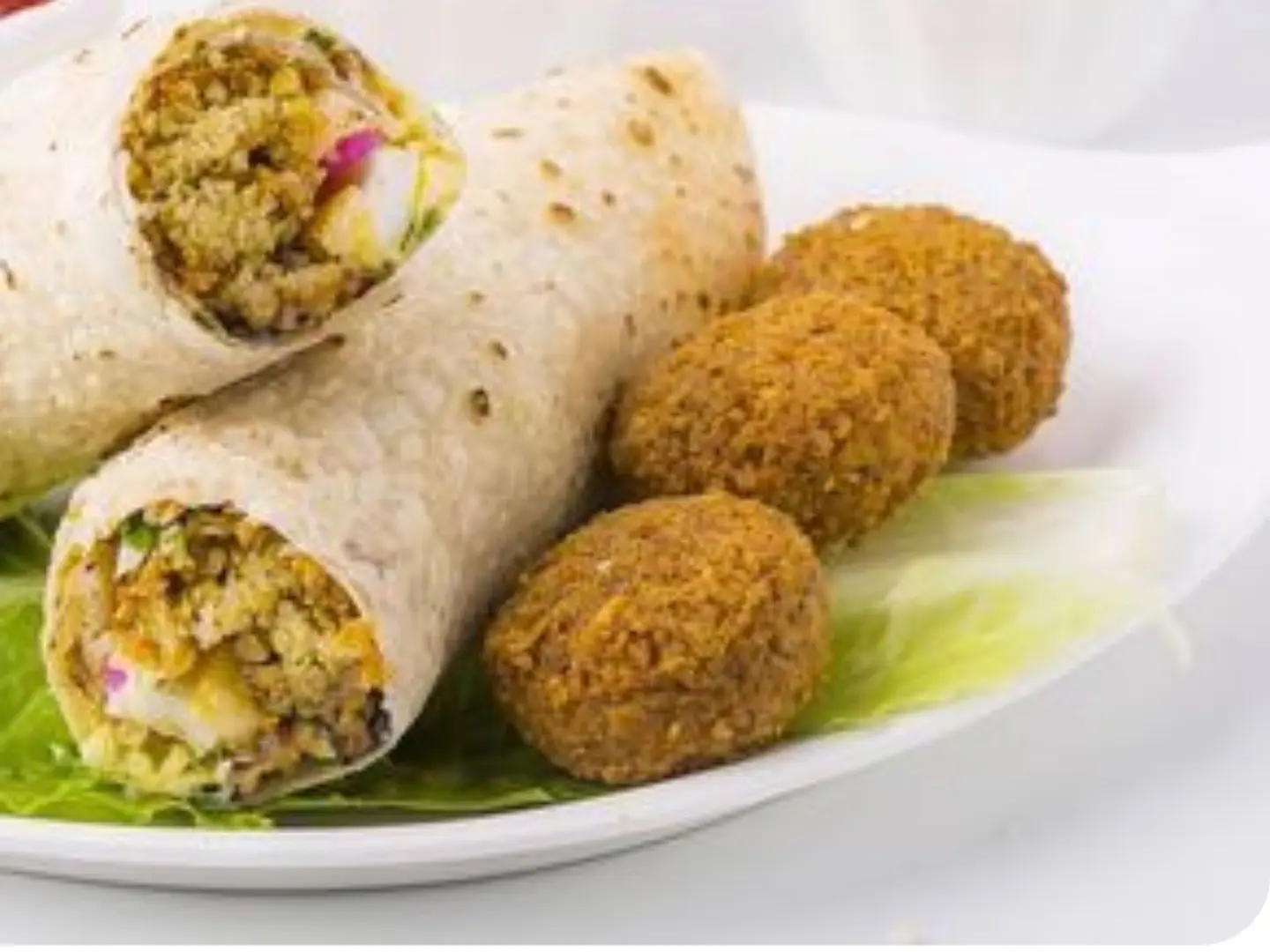 Falafel And Egg Sandwich