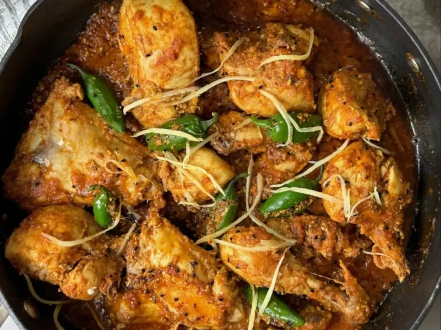 كراهي دجاج نص