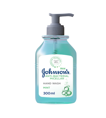جونسون غسول اليدين المضاد للبكتيريا بالنعناع 300مل