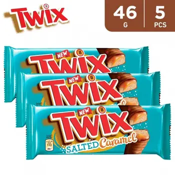 Twix Salted Caramel Chocolate Bars 5x46g