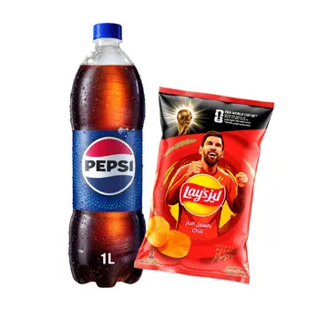بيبسي 1لتر + ليز حار 155ج