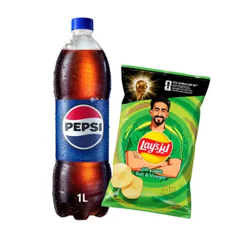 Pepsi 1L + Lay's Salt&Vinegar 155g
