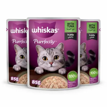 Whiskas Tuna & Salmon in Jelly 85g - 3pcs