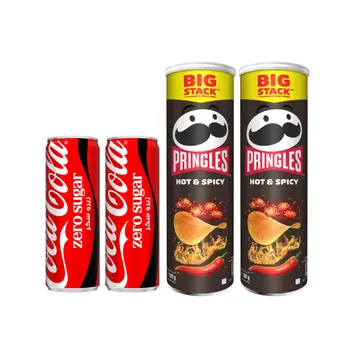 2x Coke Zero 355ml + 2x Pringles Hot 200g