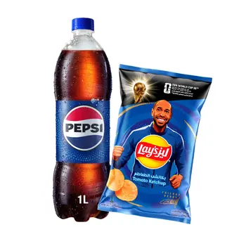 Pepsi 1L + Lay's Ketchup 155g