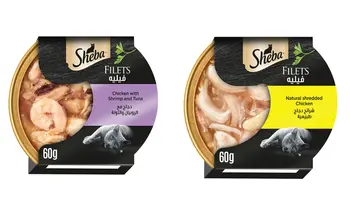 Sheba Shredded Chicken 60g + Chicken with Shrimp & Tuna 60g