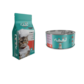 Loqma Chicken Wet Cat Food 85g + Loqma Kitten Chicken Dry Food 1.5kg