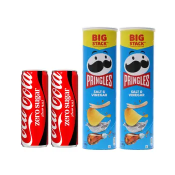 2x Coke Zero 355ml + 2x Pringles S&V 200g