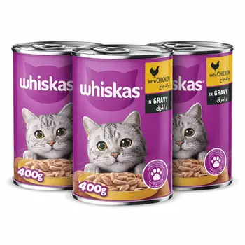 Whiskas Chicken in Gravy 400g - 3pcs