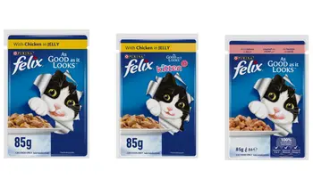 Felix Salmon 85g (x2) + Felix Kitten Chicken in Jelly 85g