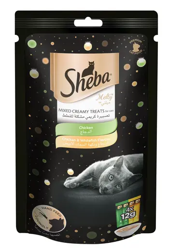 Sheba Melty Chicken & Whitefish Cat Treats 4x12g