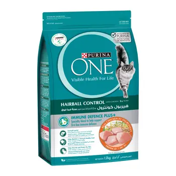 Purina One Chicken Hairball Control Cat Food 1.2kg
