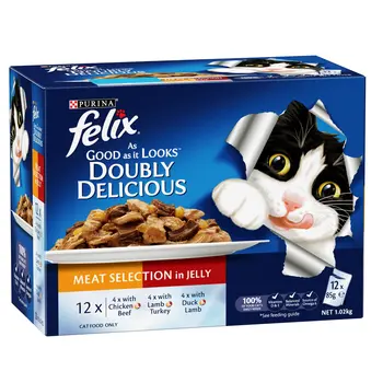 Purina Felix Double Delicious Cat Food 12x85g