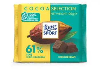 Ritter Sport Dark Chocolate 61% Cocoa 100g