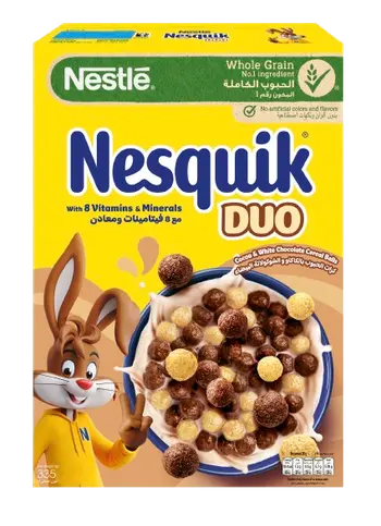 Nestlé Nesquick Whole Grain Cereal Less Sugar 335g