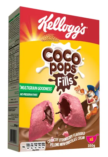 كيلوقز كوكو بوبس كرنشي بطعم الفراولة 350 جرام