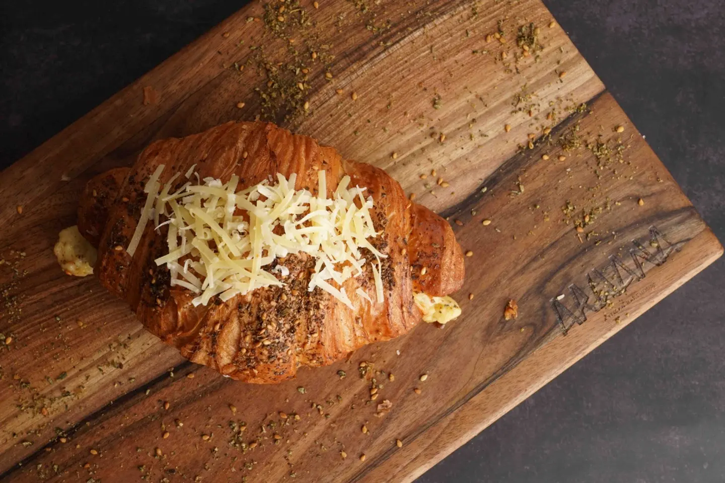 Croissant Zatar And Cheddar Cheese