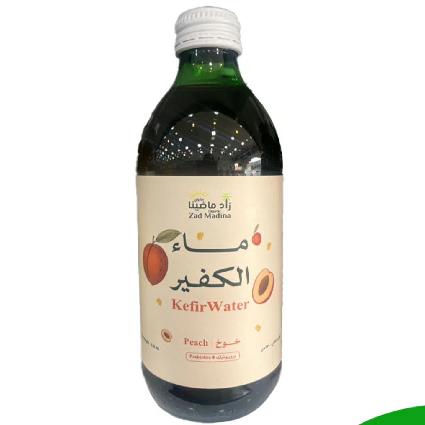 ماء الكفير العضوي بالخوخ