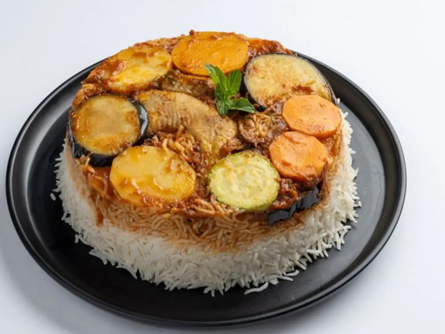 نصف وجبه مقلوبه