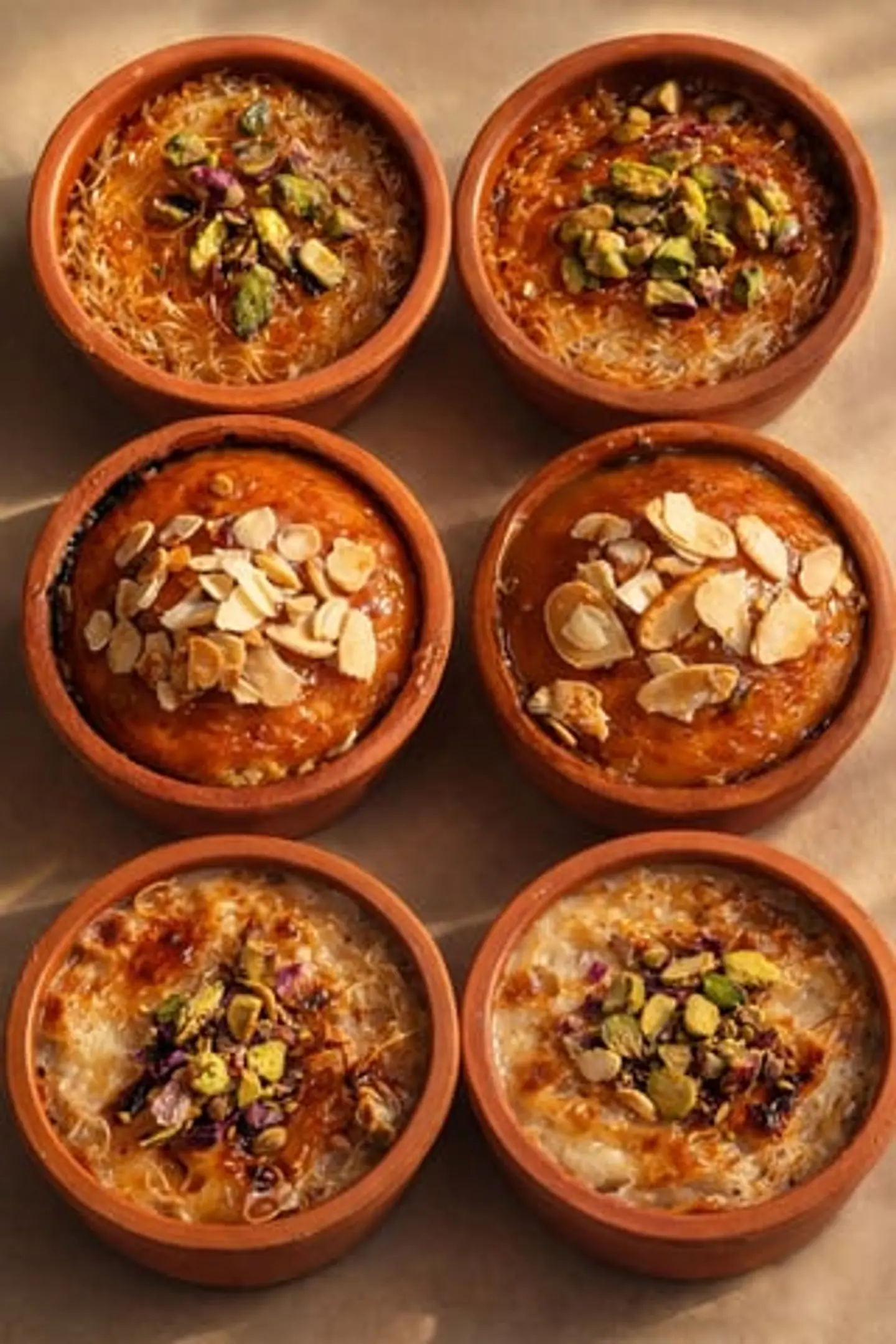 Gluten Free Assorted Box (Umm Ali – Basbousa – Knafeh With Cream)
