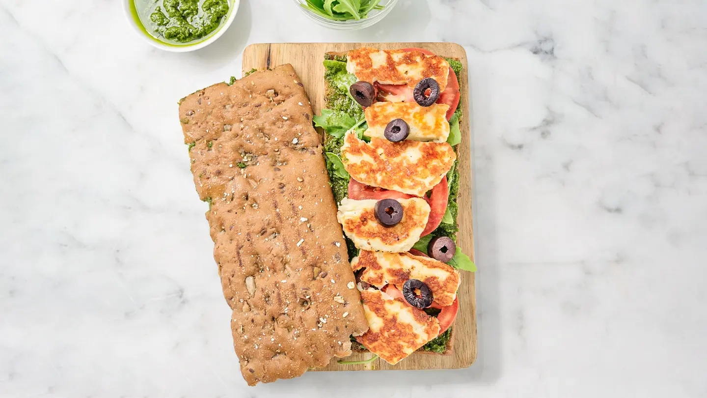 Mediterranean Halloumi Pesto