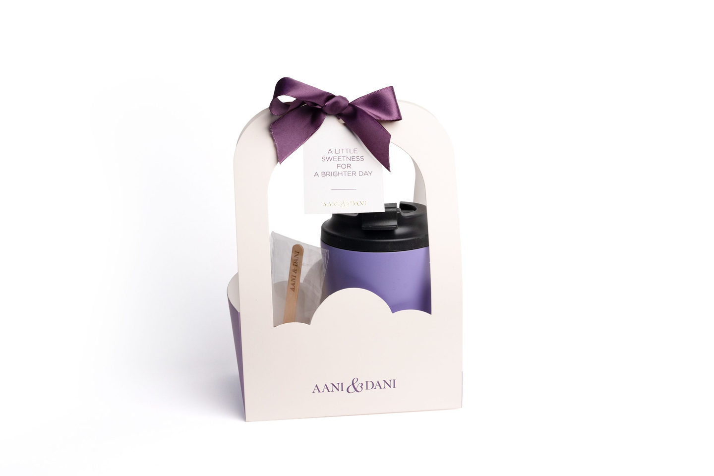 Light Purple Mug With Hot Chocolate Gift Set