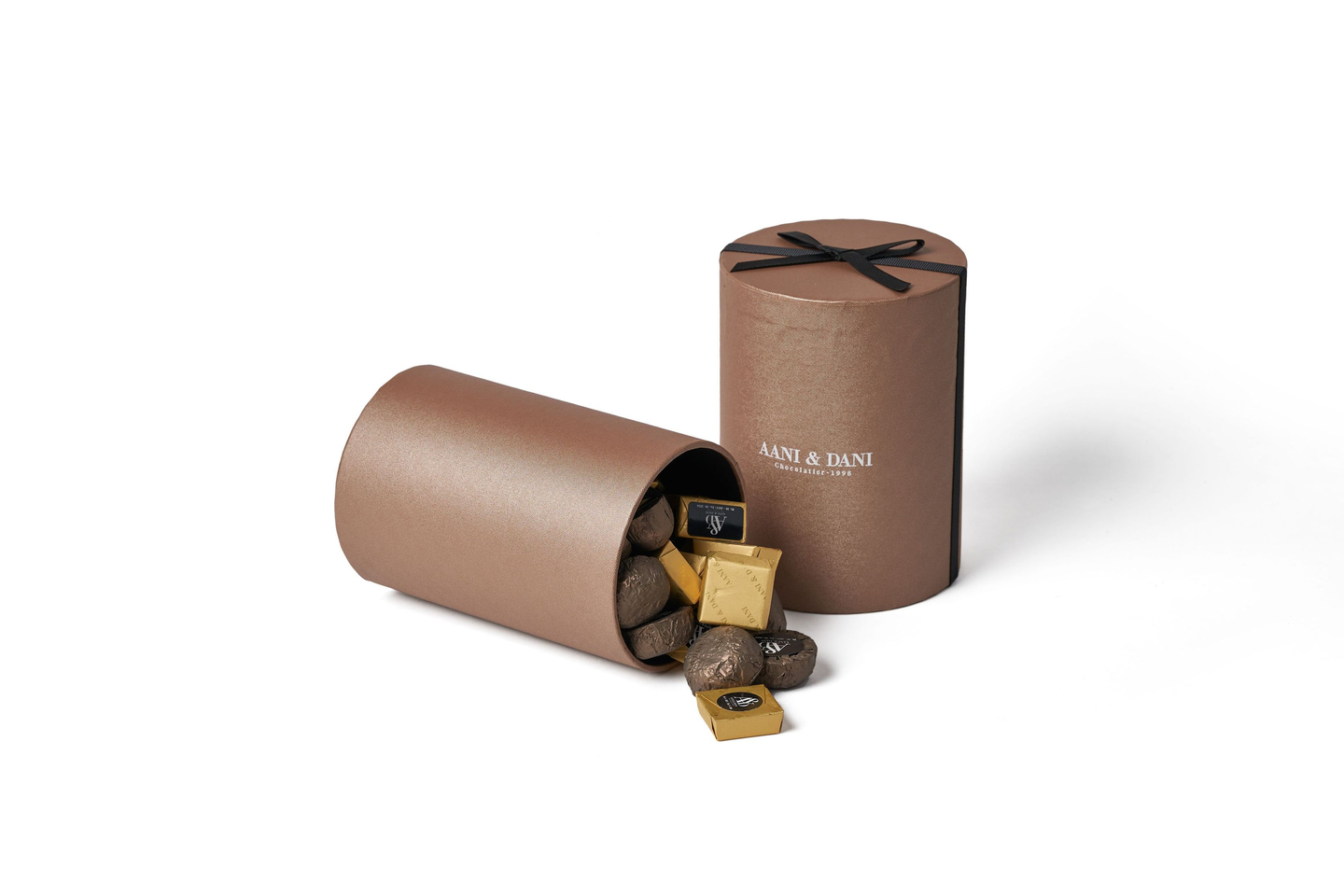 Cylindrical Classic Wrapped Chocolate Box