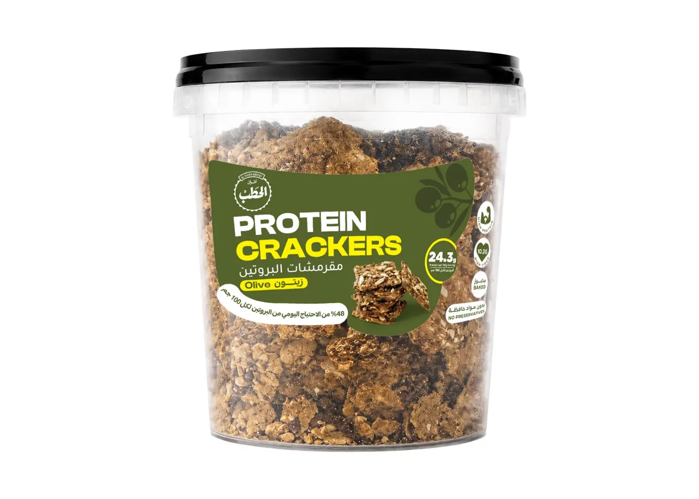 Alhatab Protein Crackers Box Olive 180 G