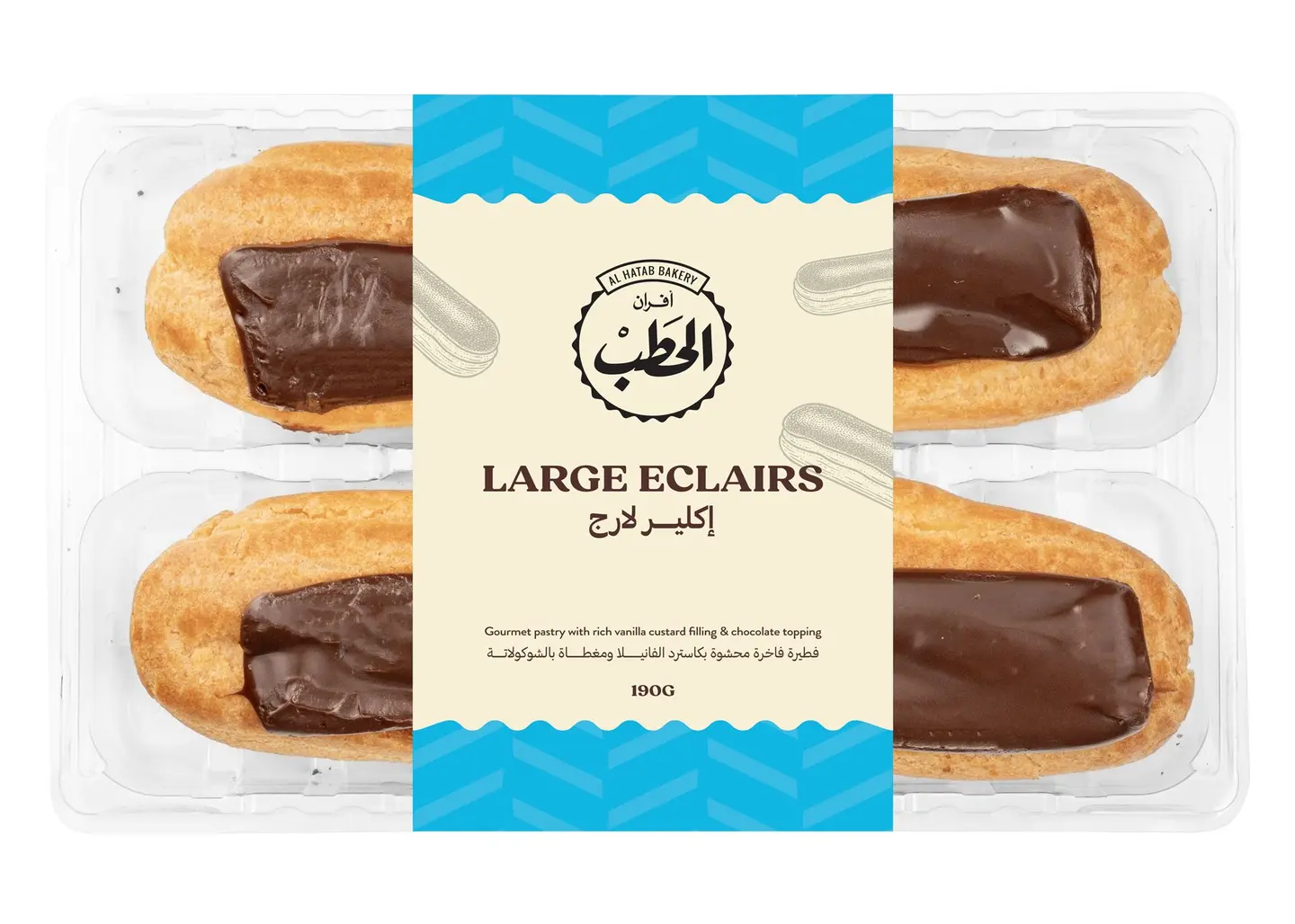 الحطب إكلير لارج بالشوكولاتة 190جم