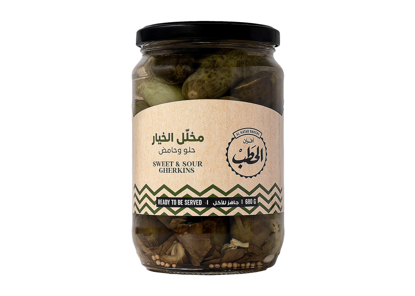 Alhatab Pickled Swt & Sour Cucumbrs 680 G