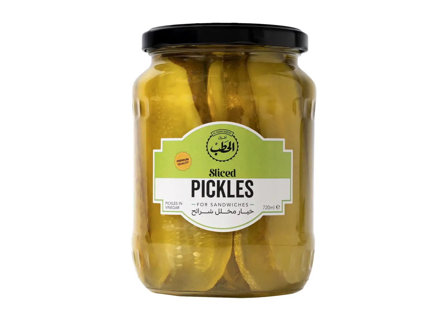 Alhatab Pickled Cucumber Slices 720 Ml