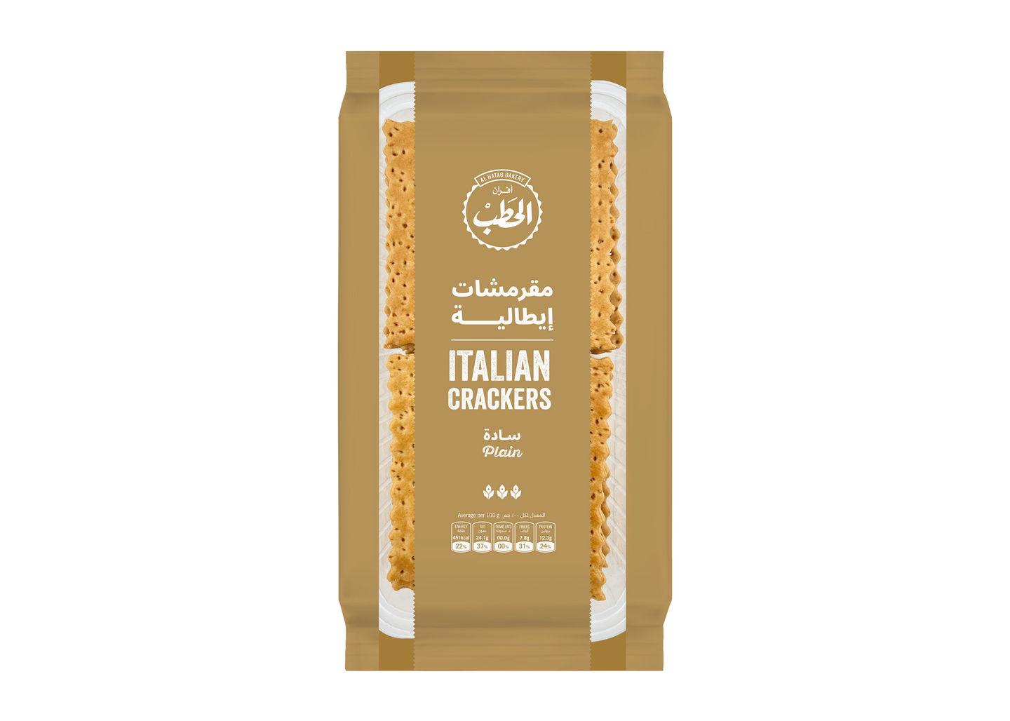 Alhatab Italian Crackers Plan 200 G