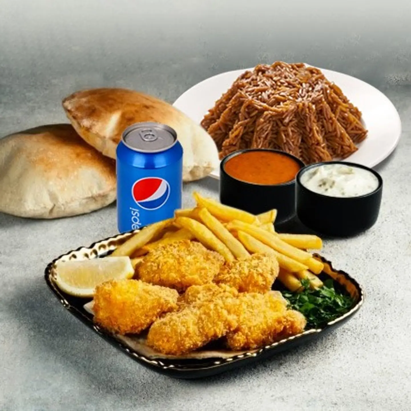 Fried Fillet Meal For One Person
