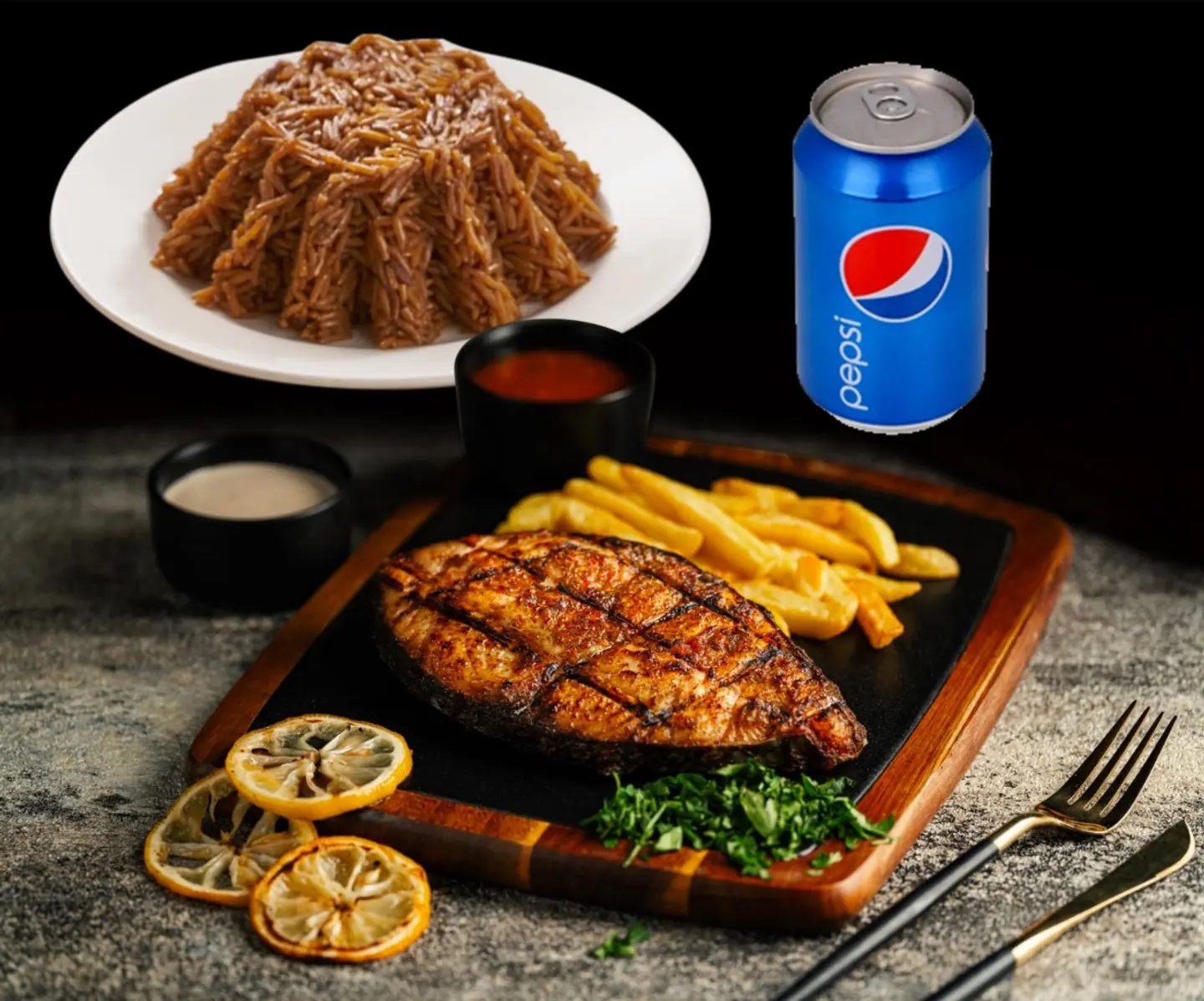 وجبة كنعد مشوى نفر