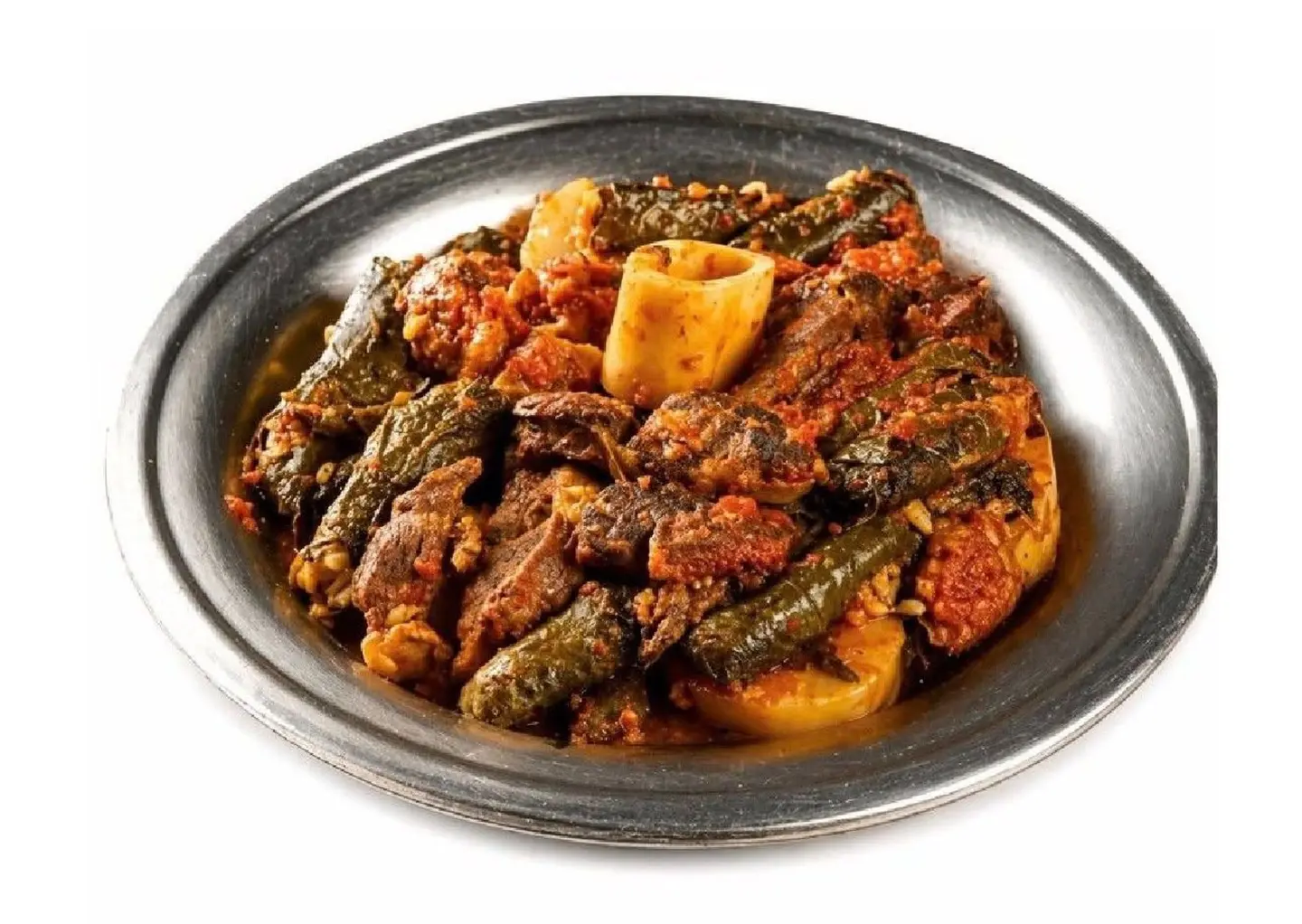 ورق عنب مع لحم موزة عجل