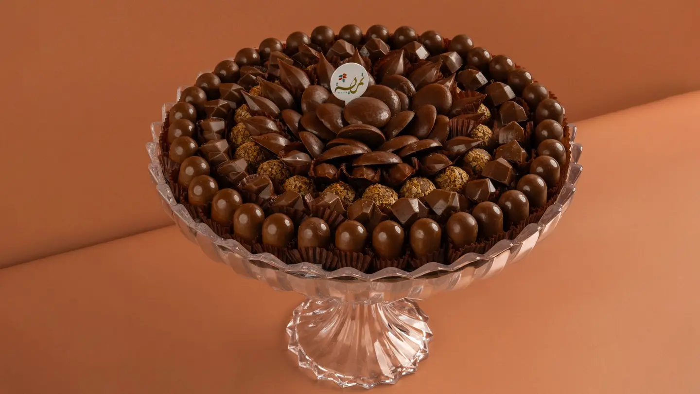 Round Crystal Chocolate Tray