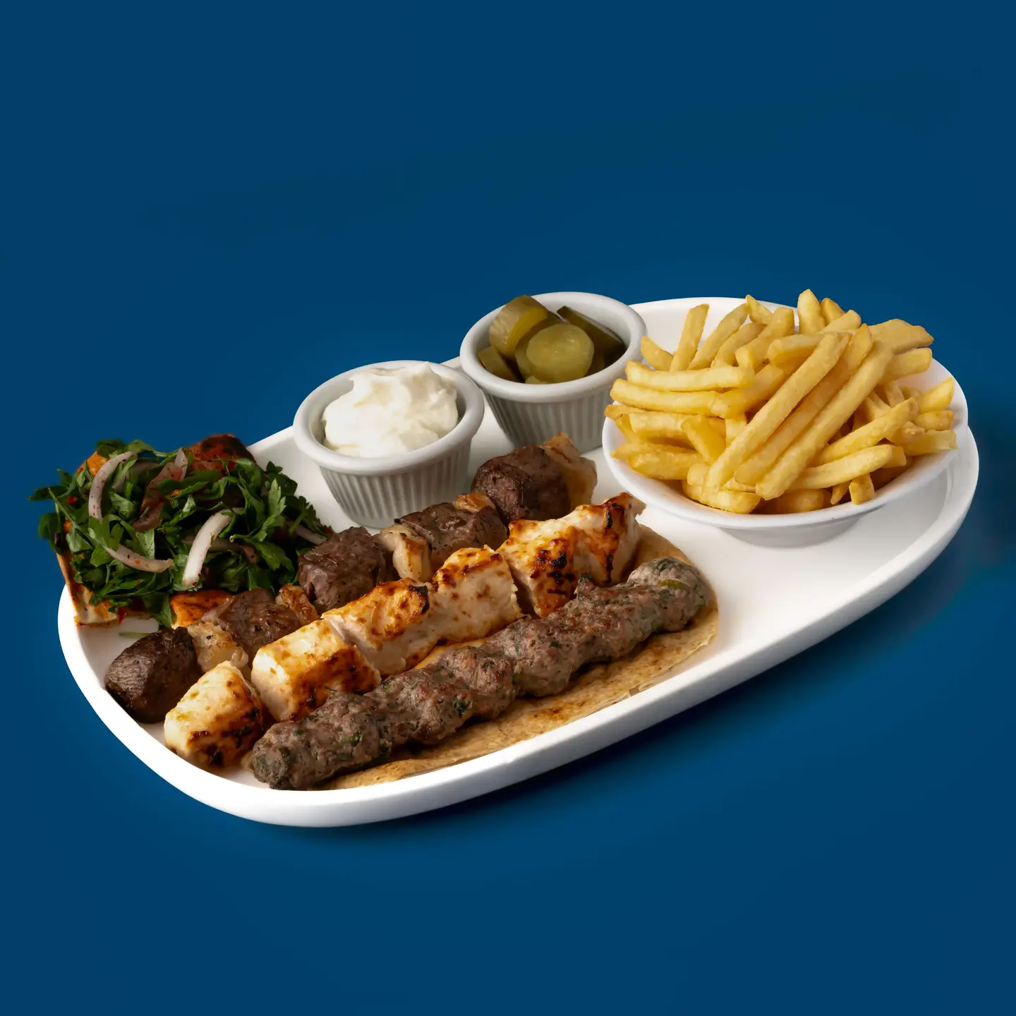 طبق مشاوي مشكل