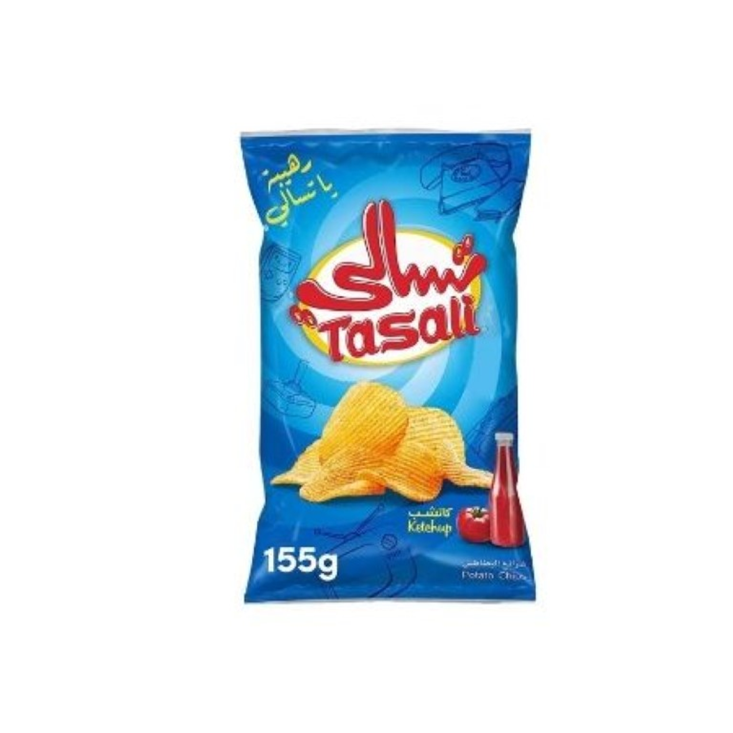 تسالي شرائح بطاطس كاتشب 155 جم