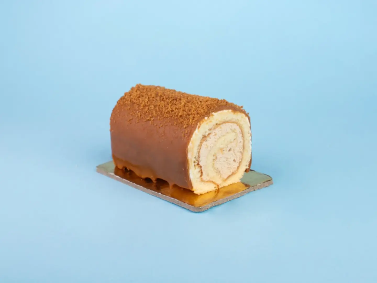 Lotus Swiss Roll Cake Slice