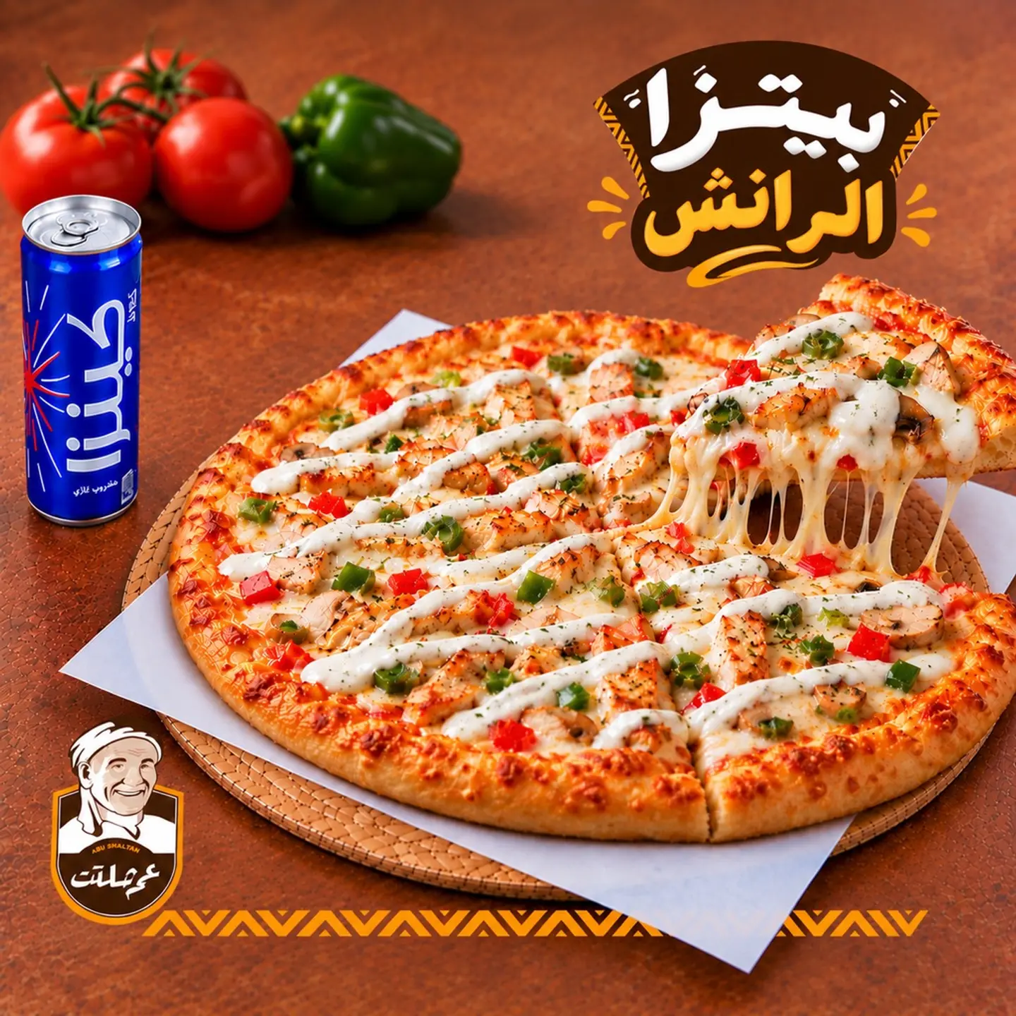 عرض كومبو بيتزا رانش الدجاج