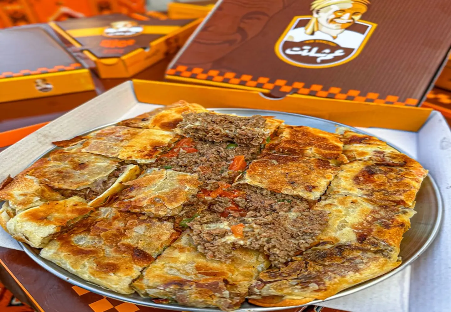 فطير لحمه مفرومه وسط