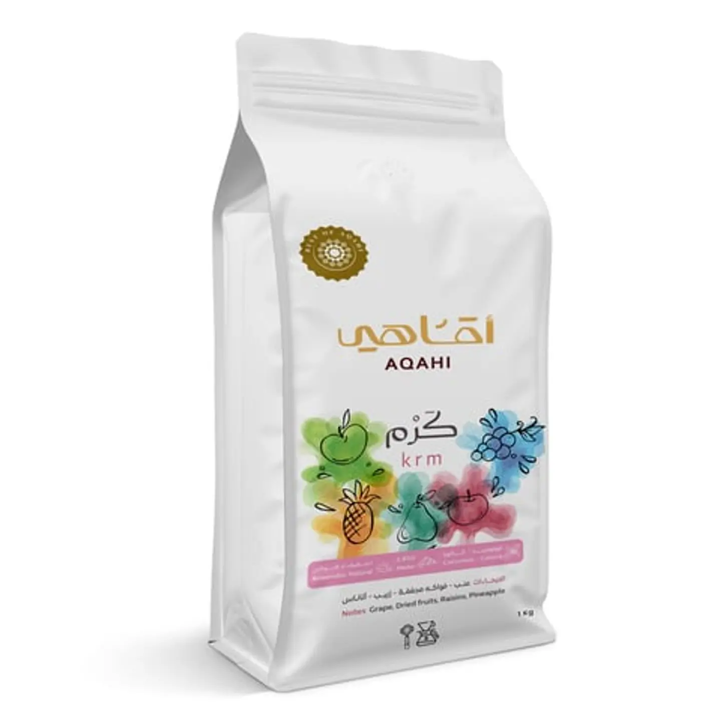 كرم قهوة فاكهية معالجة لاهوائية 1 كيلو