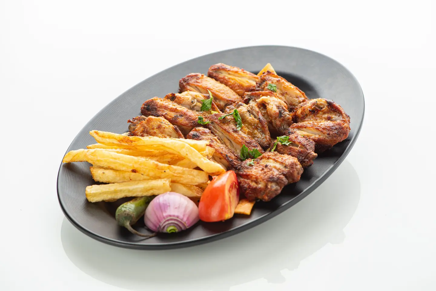 اجنحة الدجاج المشوية