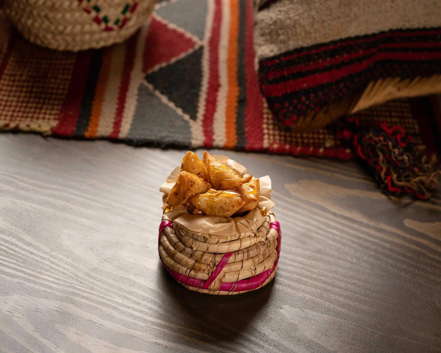 Mini Cheese & Honey Samosa