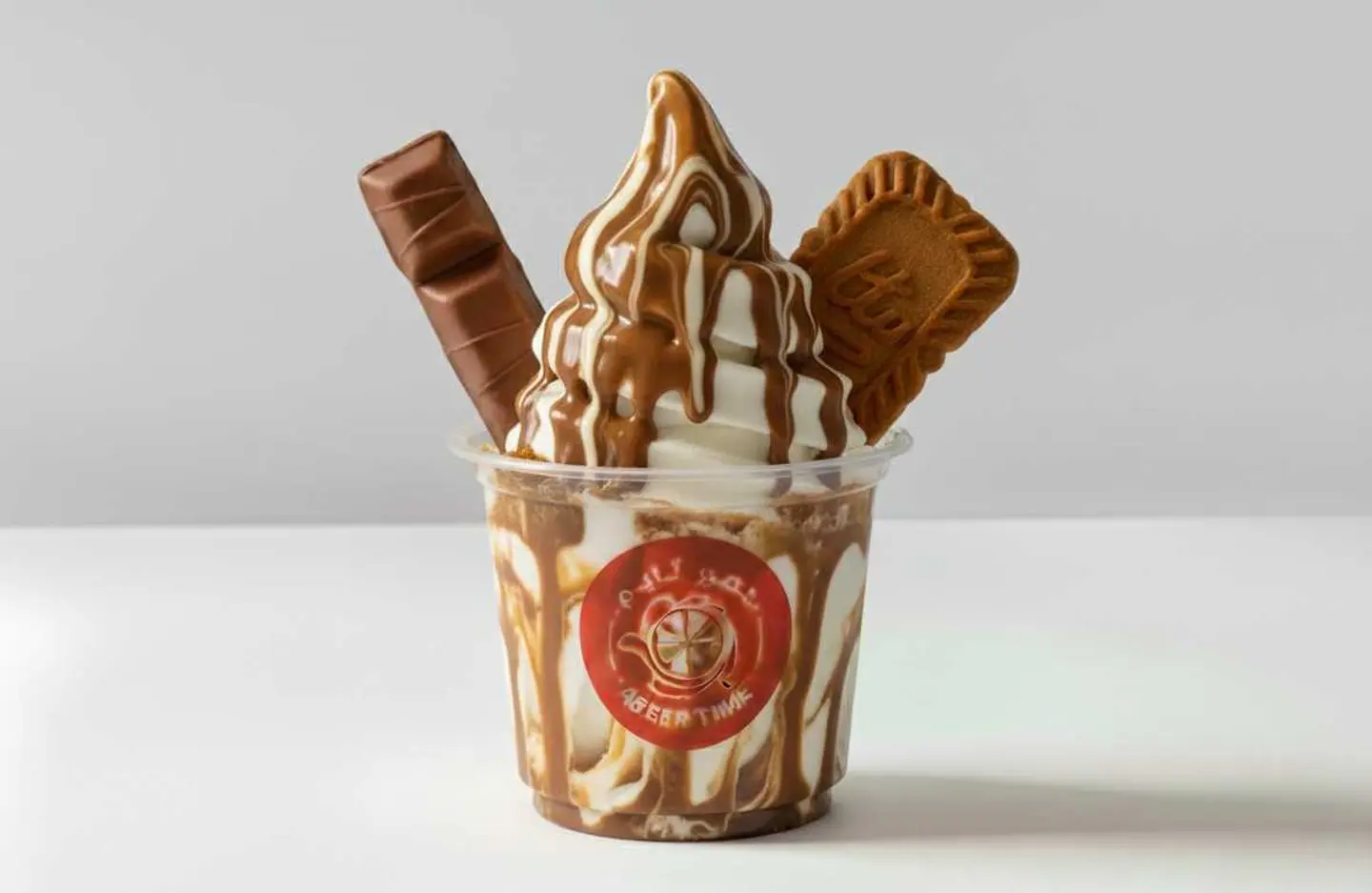 Mix Lotus And Kinder Ice Cream