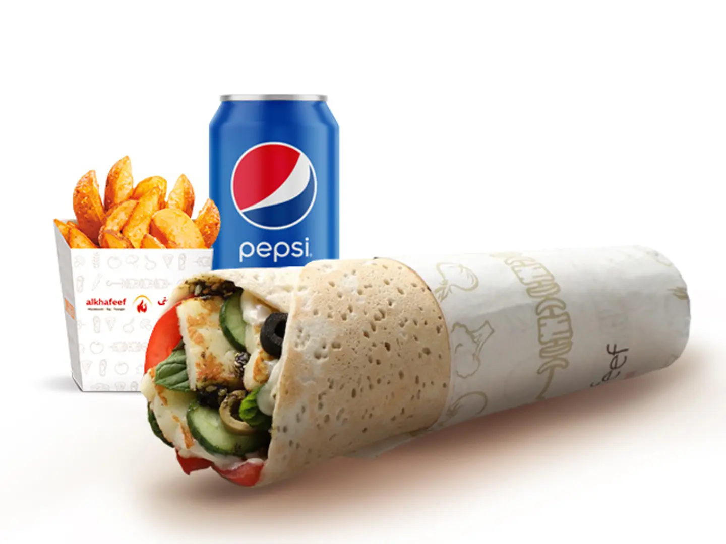 Grilled Hallom Wrap Combo