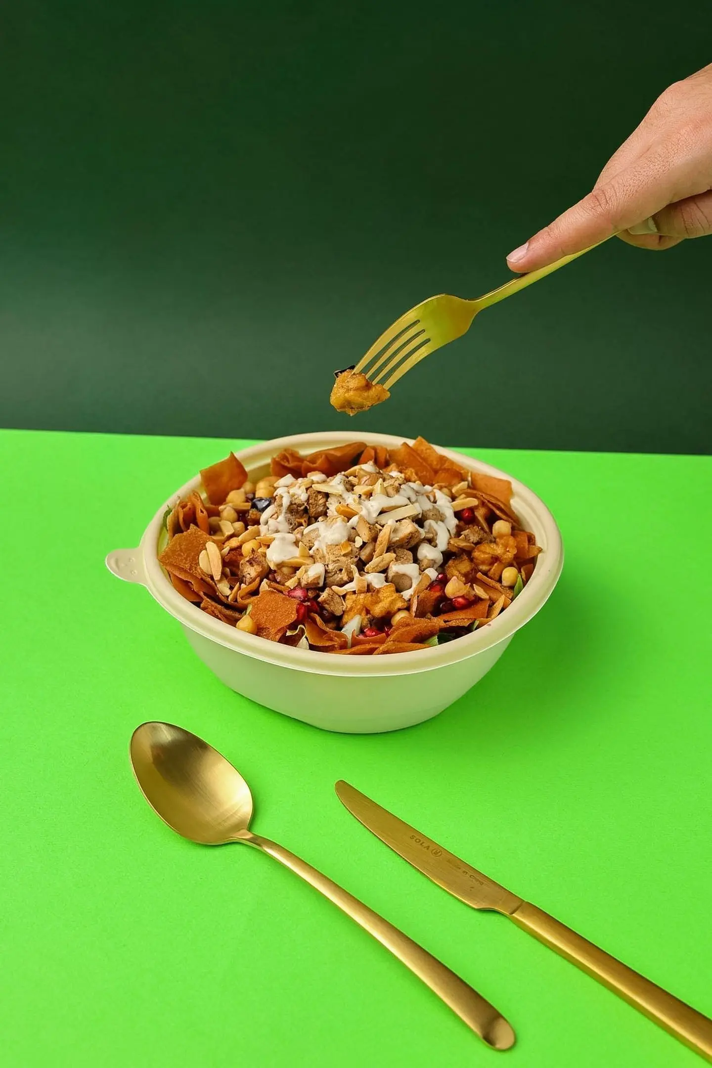 Eggplant Fatteh