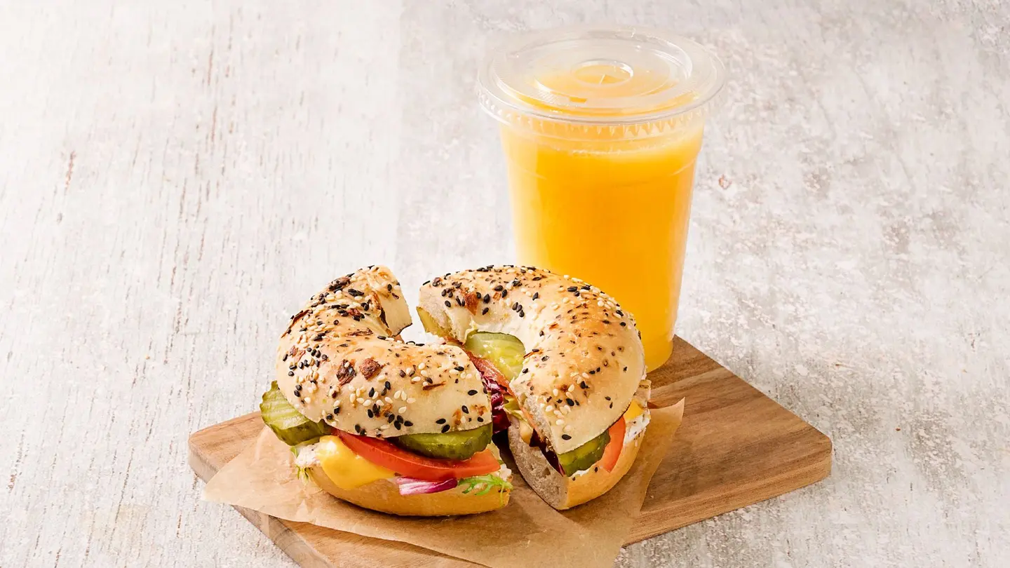 Bagel And Orange Juice