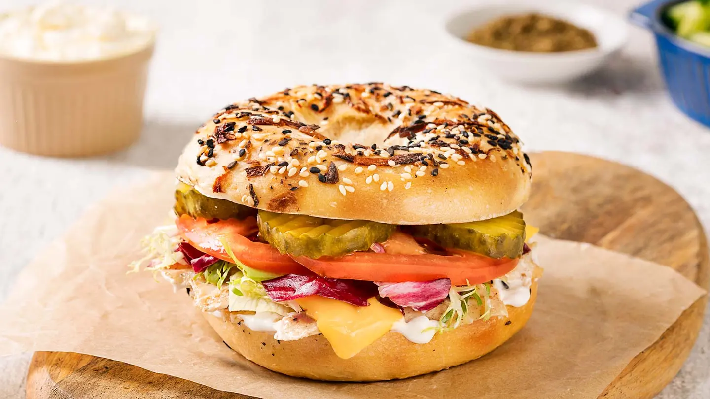 Grilled Chicken Bagel