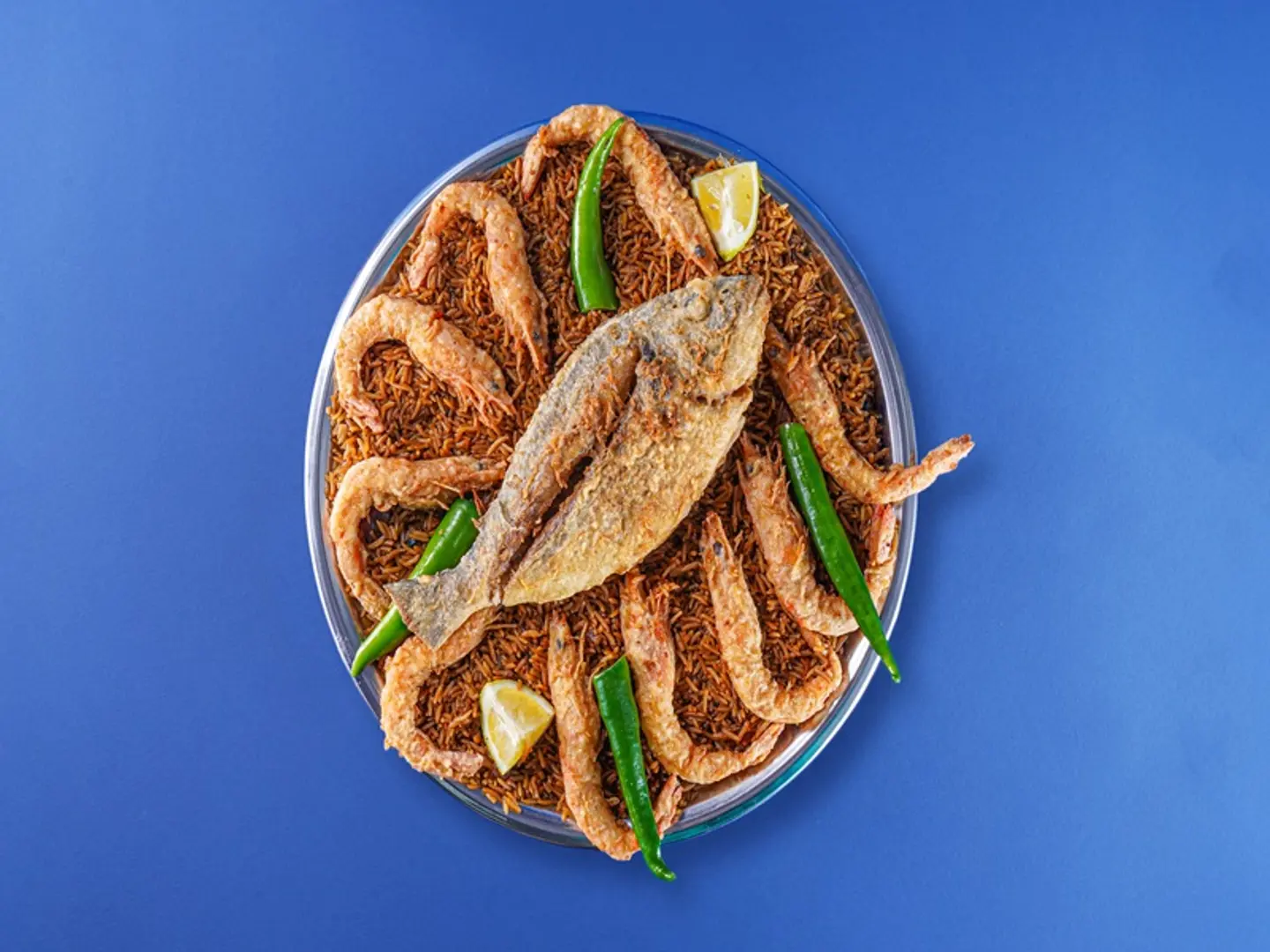Tray Dennis Fish With Fried Shrimp